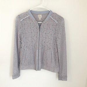 LC Lauren Conrad Lace bomber jacket